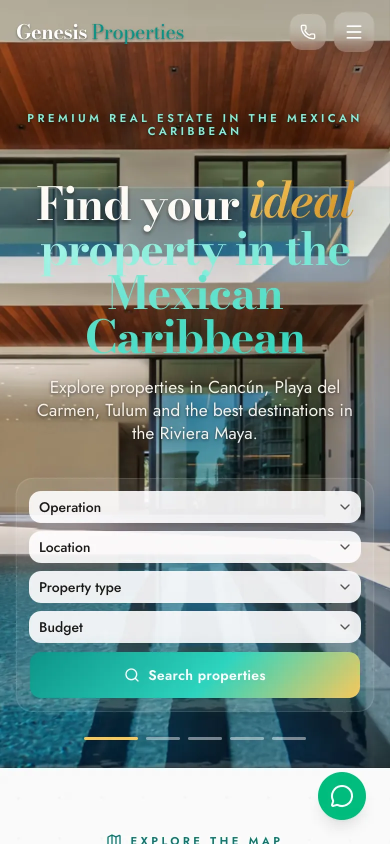 Versión móvil de Genesis Properties